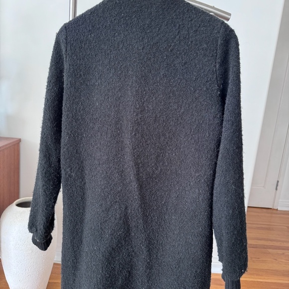 Zara Zip Front Long Jacket - Black - Picture 2 of 2